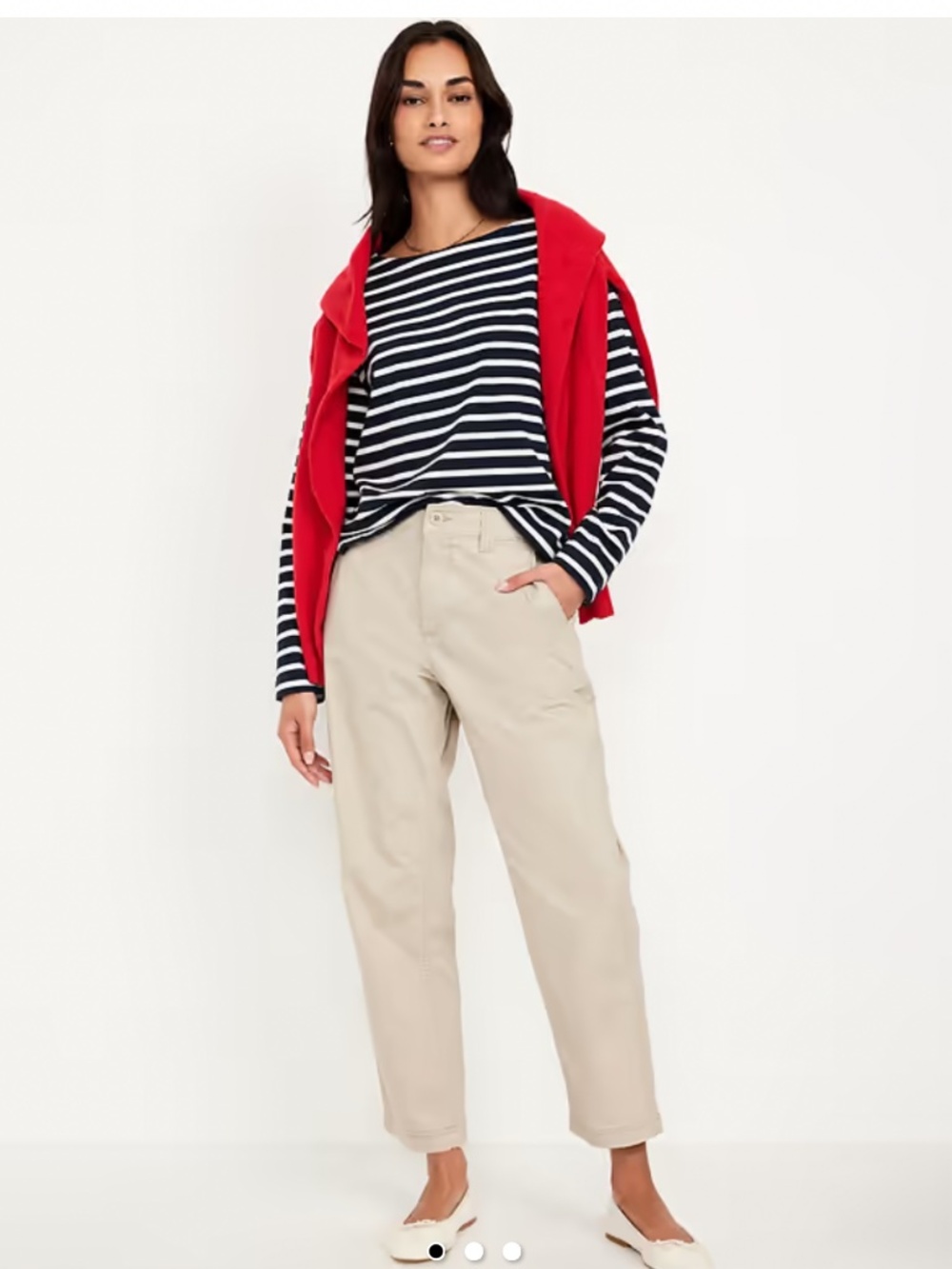 High-waisted Chino Tapered Straight Pants